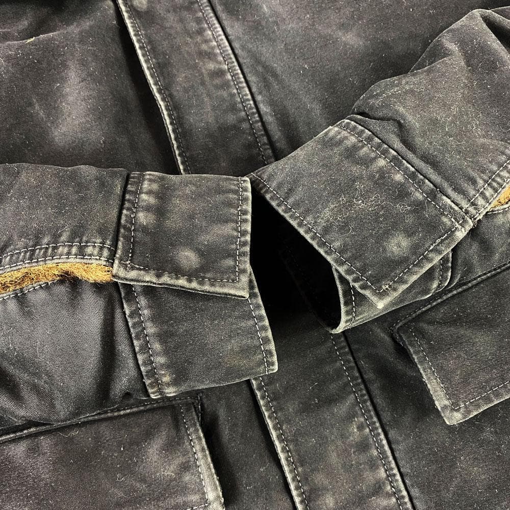 ★美品★wjk 裏地総ファー ボアモッズコート ミリタリージャケット M