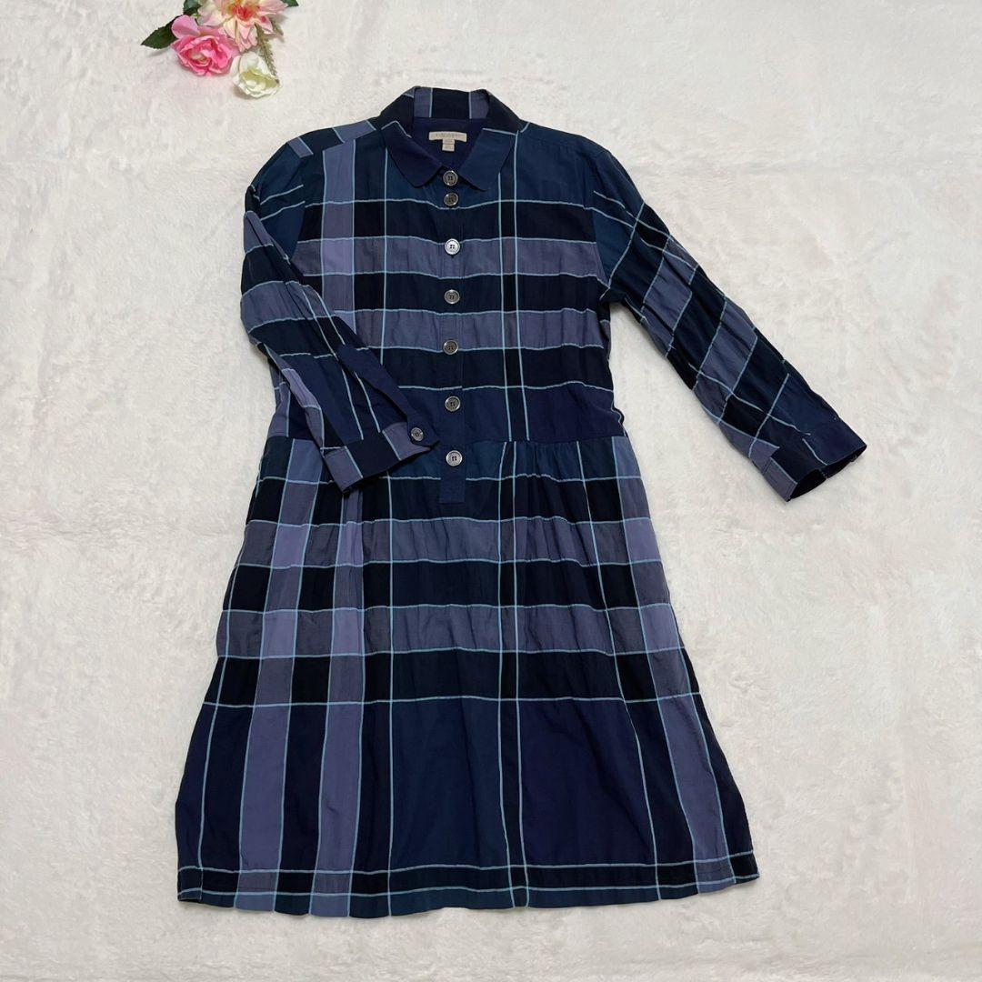 BURBERRY BRIT　バーバリー　シャツワンピース　チェック　大きいサイズ