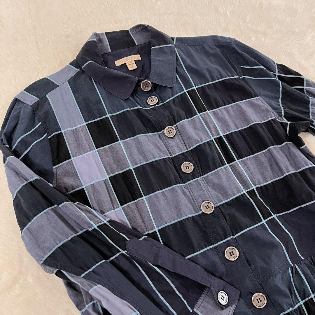 BURBERRY BRIT　バーバリー　シャツワンピース　チェック　大きいサイズ