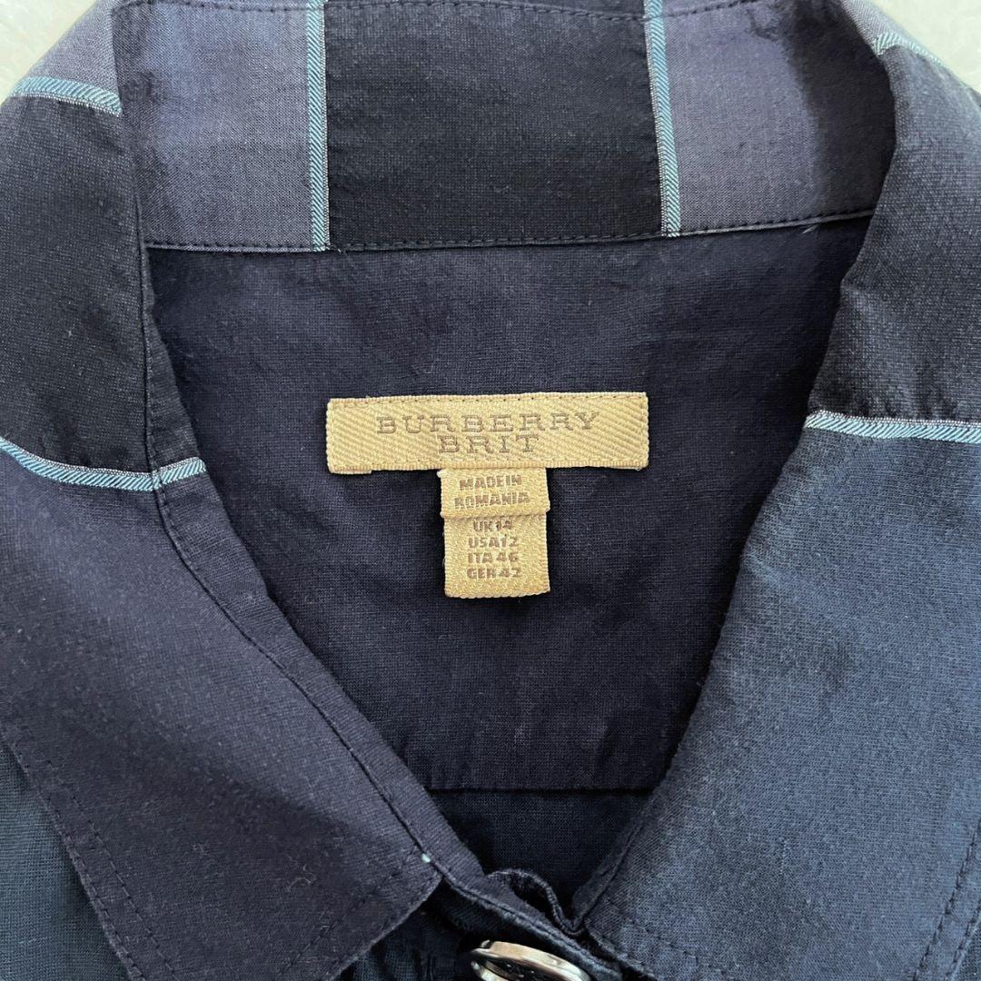 BURBERRY BRIT　バーバリー　シャツワンピース　チェック　大きいサイズ