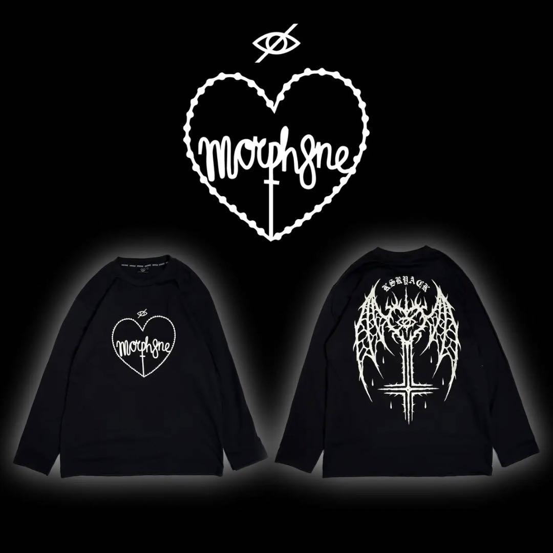 KRYclothing 終焉 ロンT ブラック×ホワイト