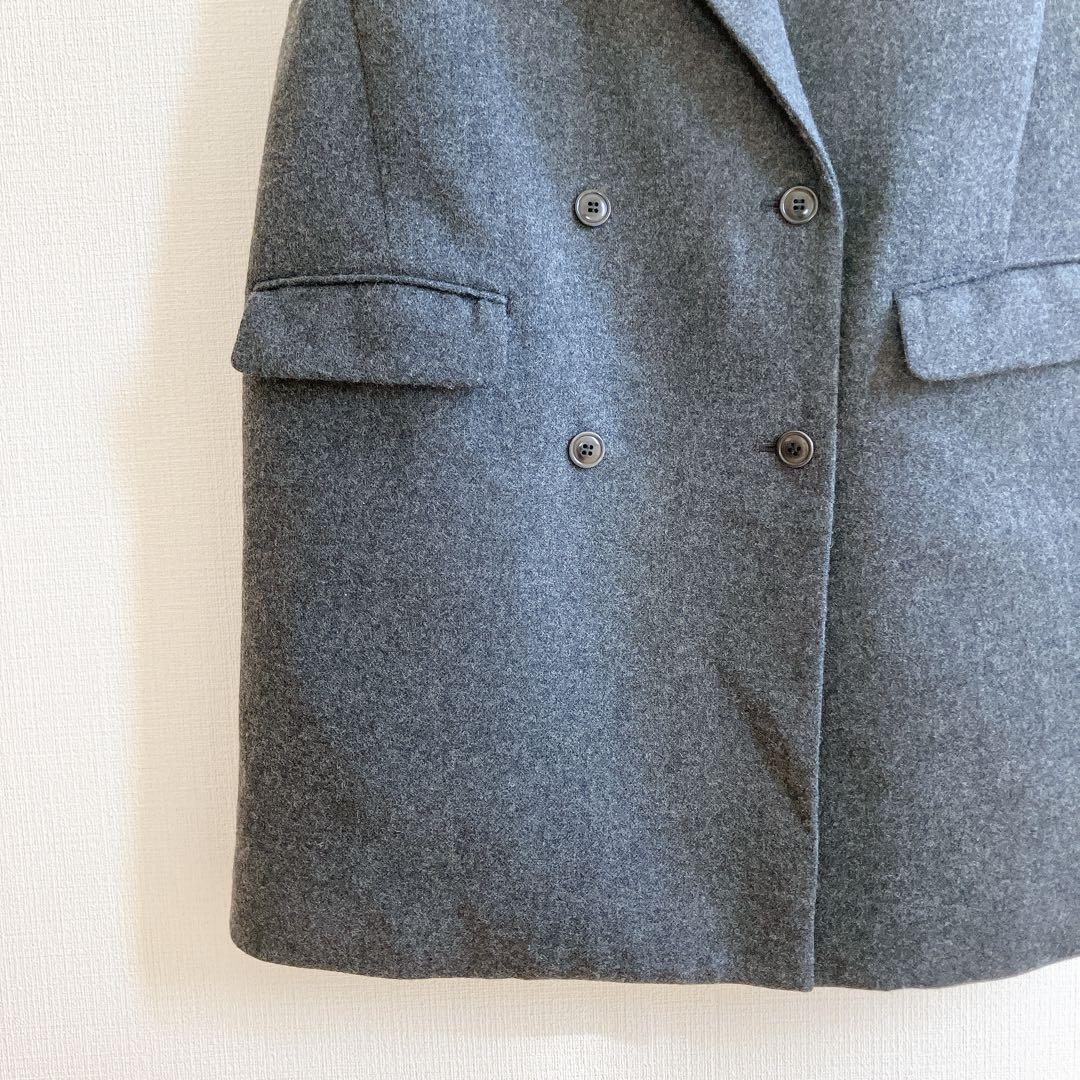 イエナ　テーラードベスト　ジレ　ダブルボタン　ダブルブレスト　スーパー100's