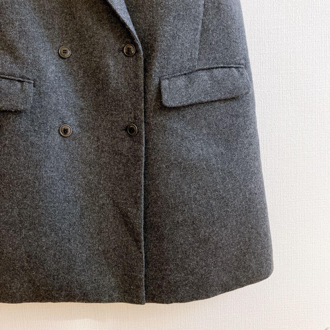 イエナ　テーラードベスト　ジレ　ダブルボタン　ダブルブレスト　スーパー100's