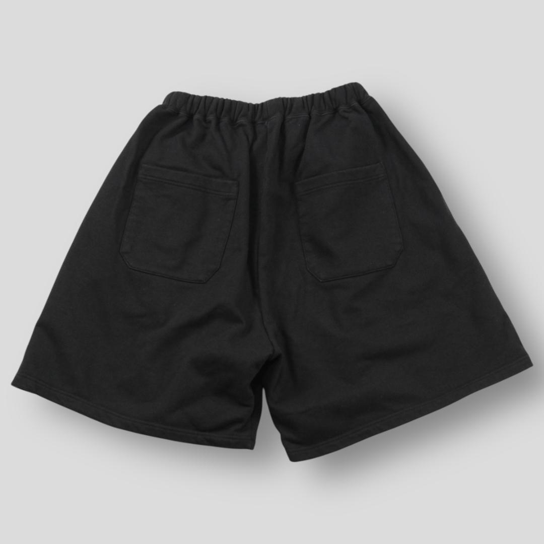 新品 ANCELLM 25SS TUCK SWEAT SHORTS 2 ブラック