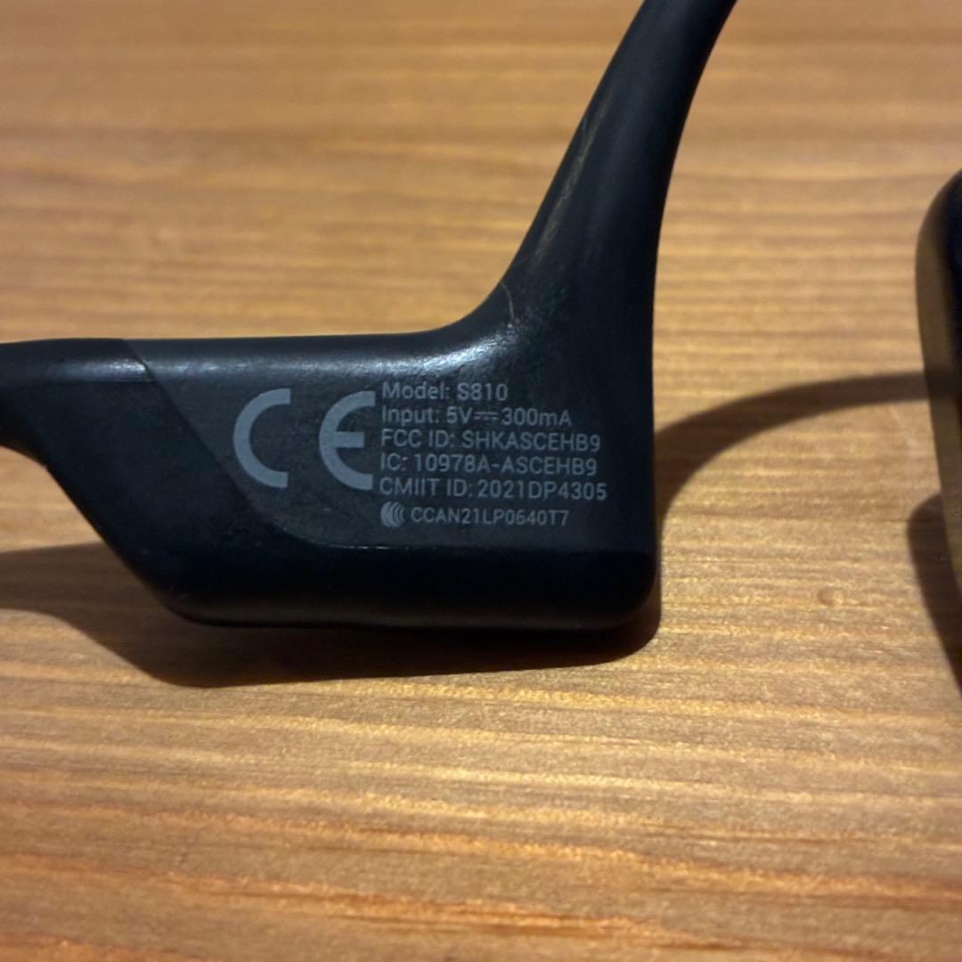 SHOKZ s810 骨伝導イヤホン Bluetooth ケーブル付き