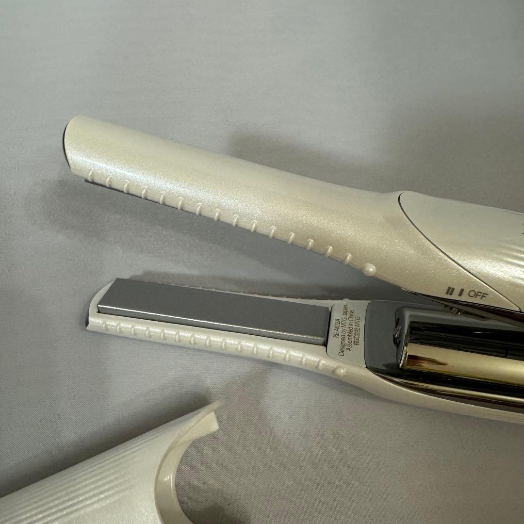 【美品】リファ ReFa （ホワイト）コードレスヘアアイロン