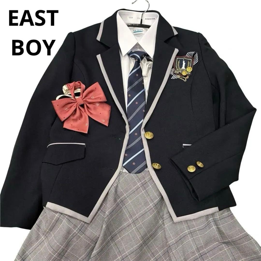 イーストボーイ 紺ブレ エンブレム スカート&シャツ ネクタイ5点SET