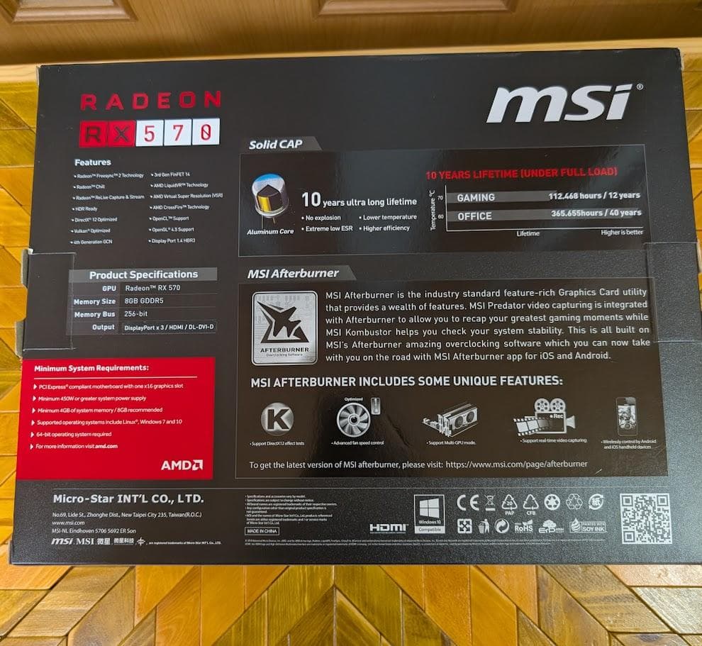 グラフィックボード・グラボ・ビデオカード AMD Radeon RX 570 8GT OCV1