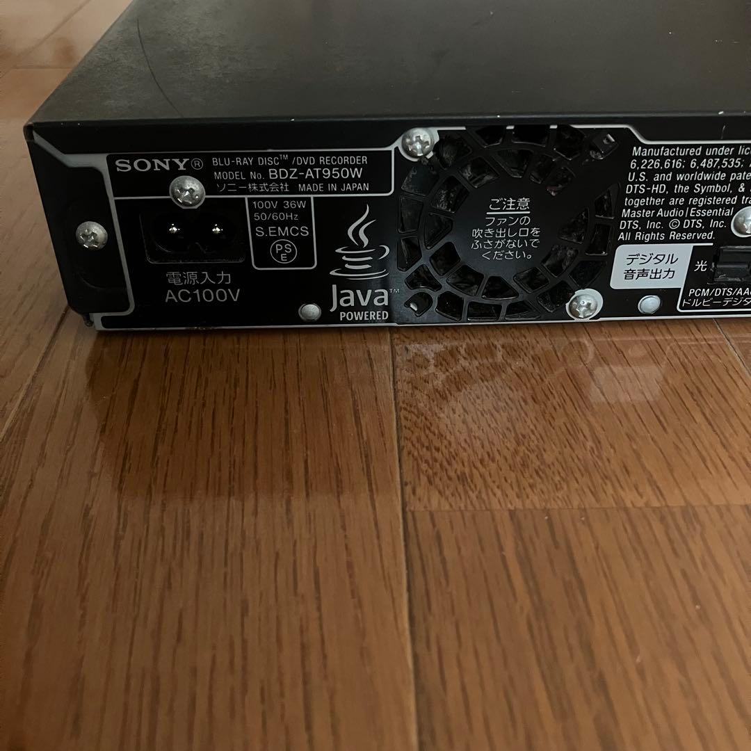 SONY BDZ-AT950W ブルーレイ・ディスク・DVDレコーダー　動作品