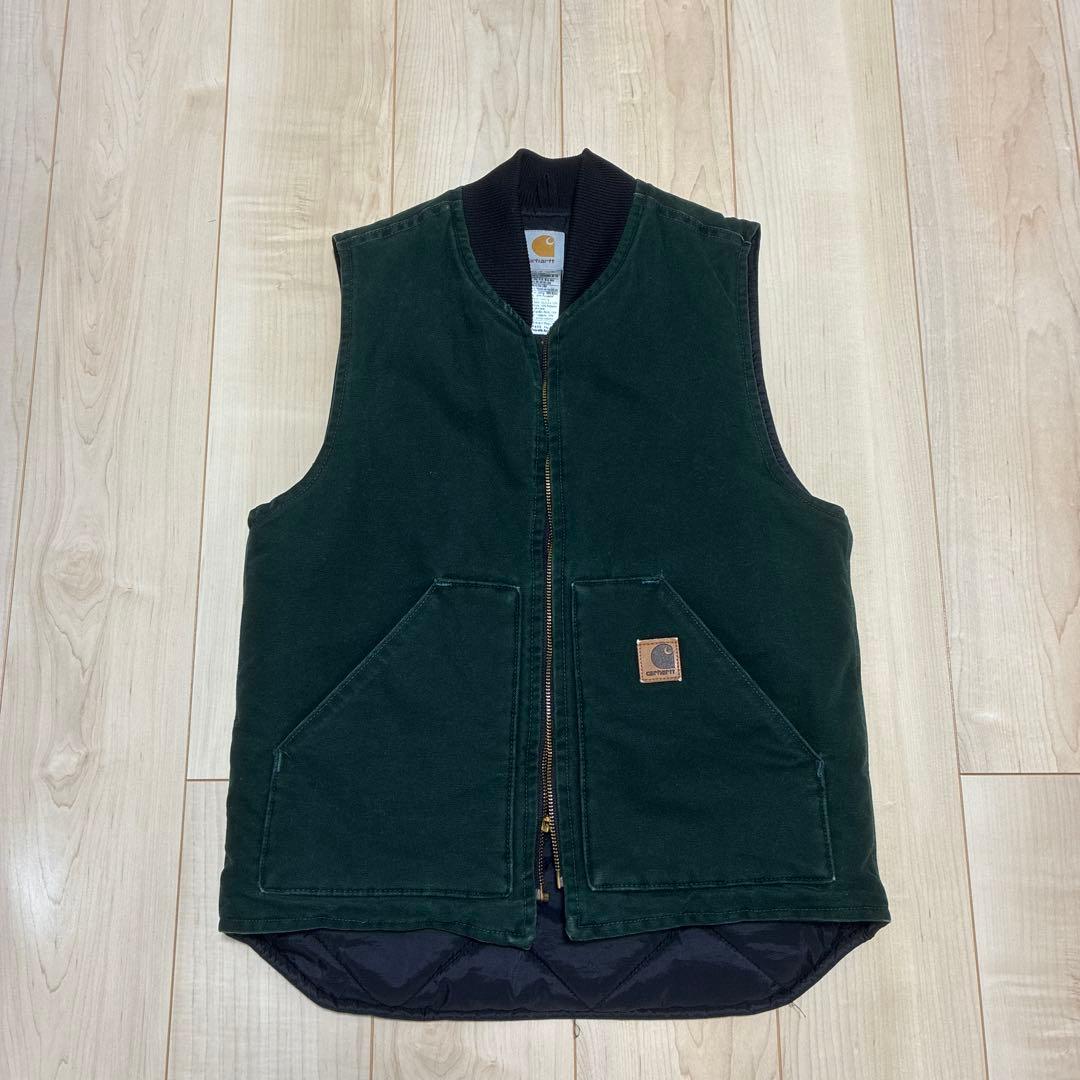 Carhartt ダークグリーン ベスト Sサイズ