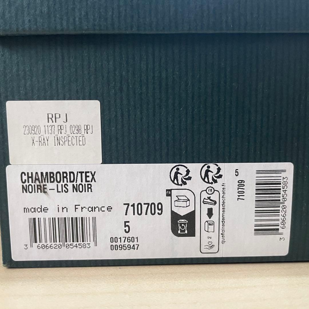 パラブーツ paraboot シャンボード UK5 24.0cm 黒 noir