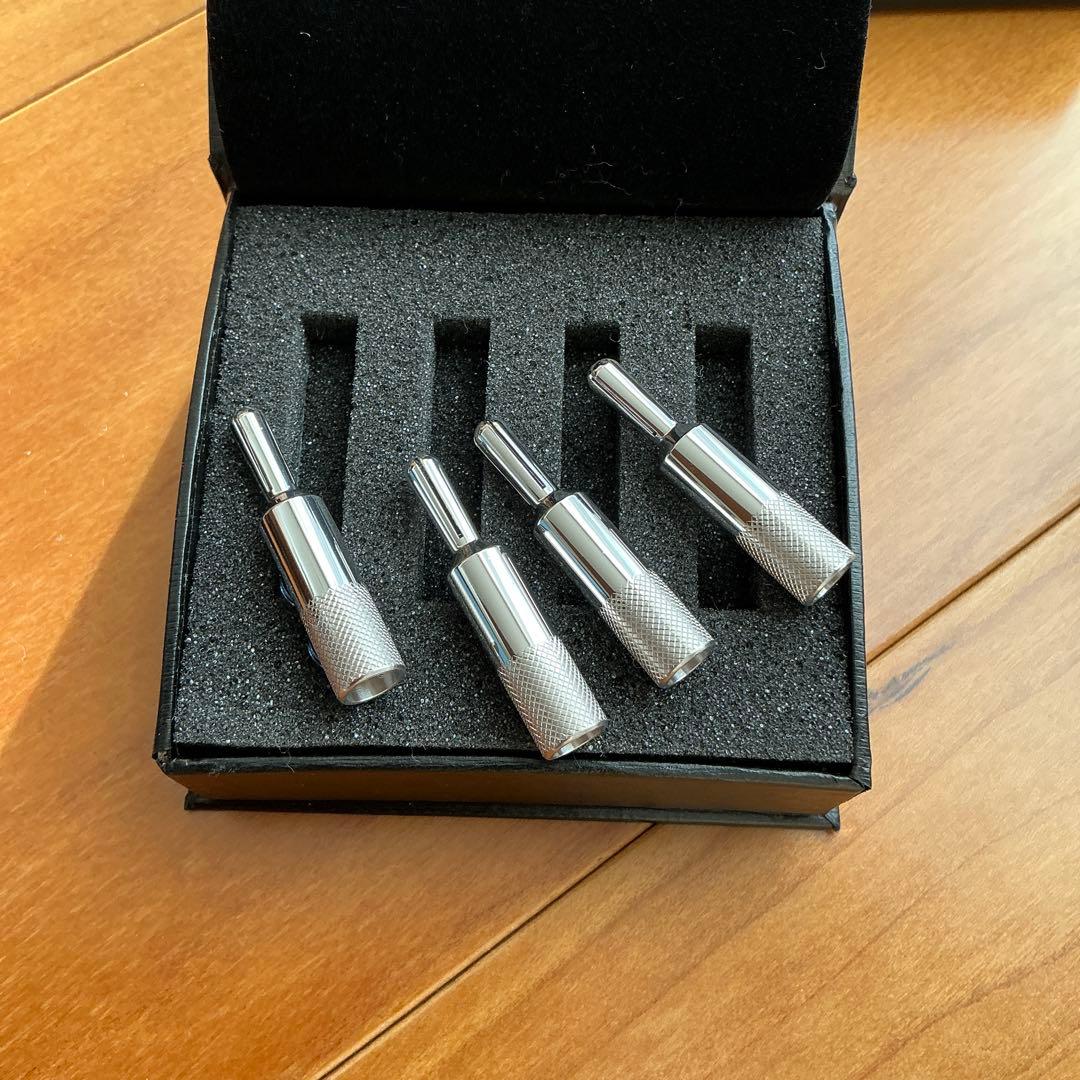 【極美品】オヤイデ　バナナプラグ　SRBN 　（２セット）　ロジウムメッキ