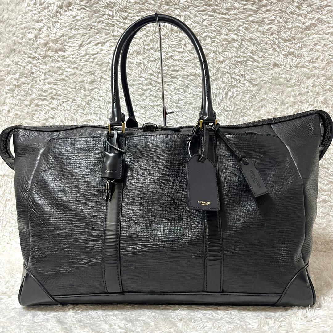 ✨美品✨COACH コーチ ボストンバッグ 2way 旅行カバン 南京錠 大容量