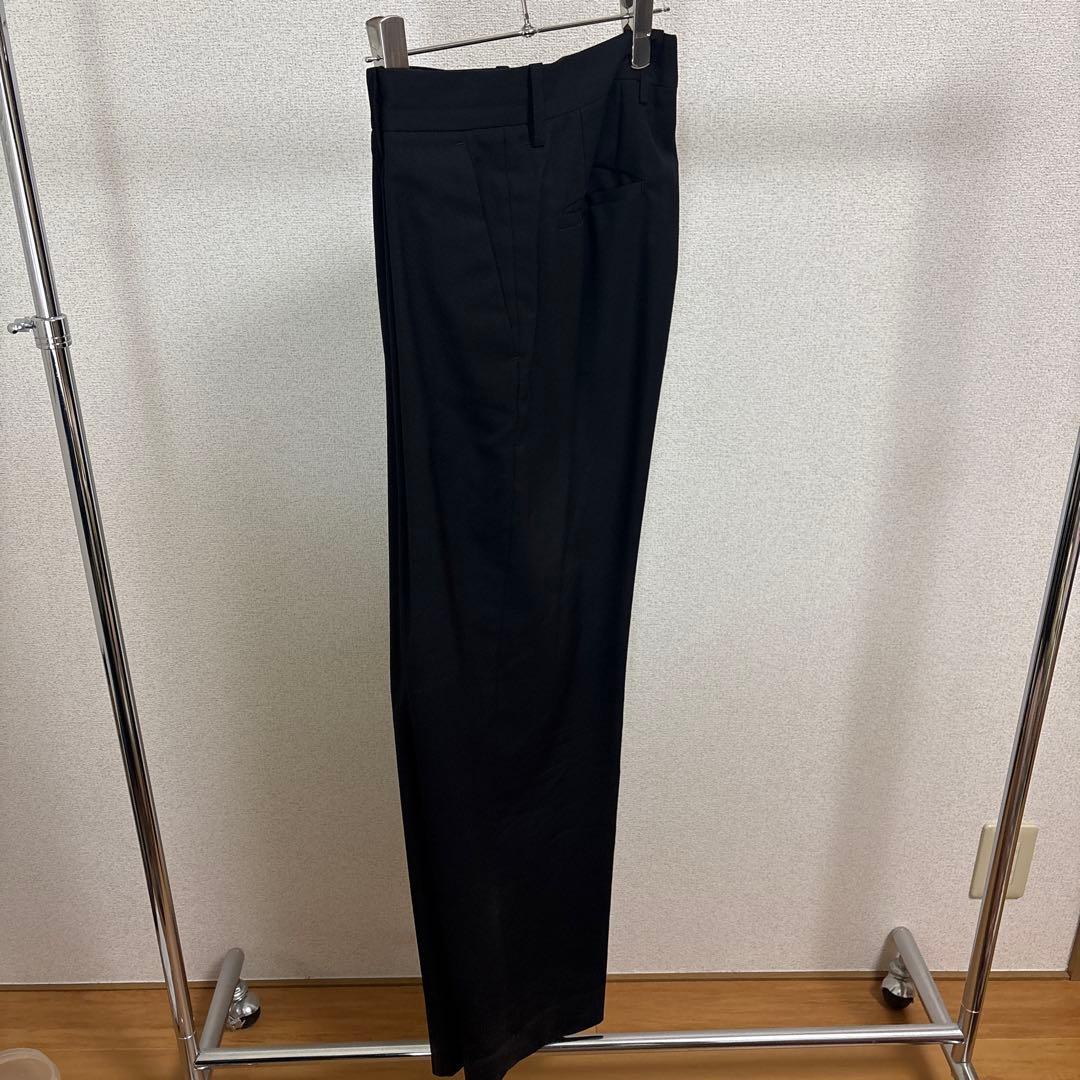パンツ stein WIDE TAPERED TROUSERS BLK