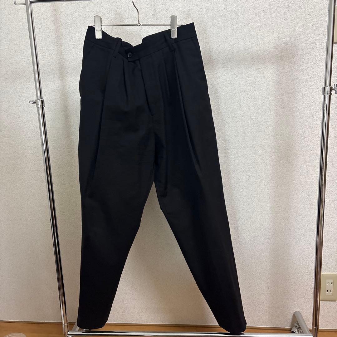 パンツ stein WIDE TAPERED TROUSERS BLK