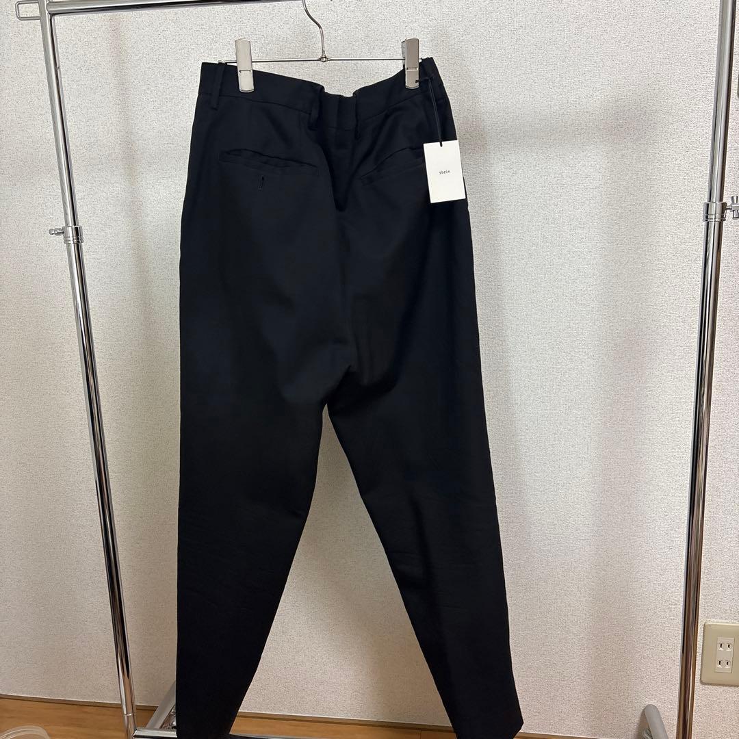 パンツ stein WIDE TAPERED TROUSERS BLK
