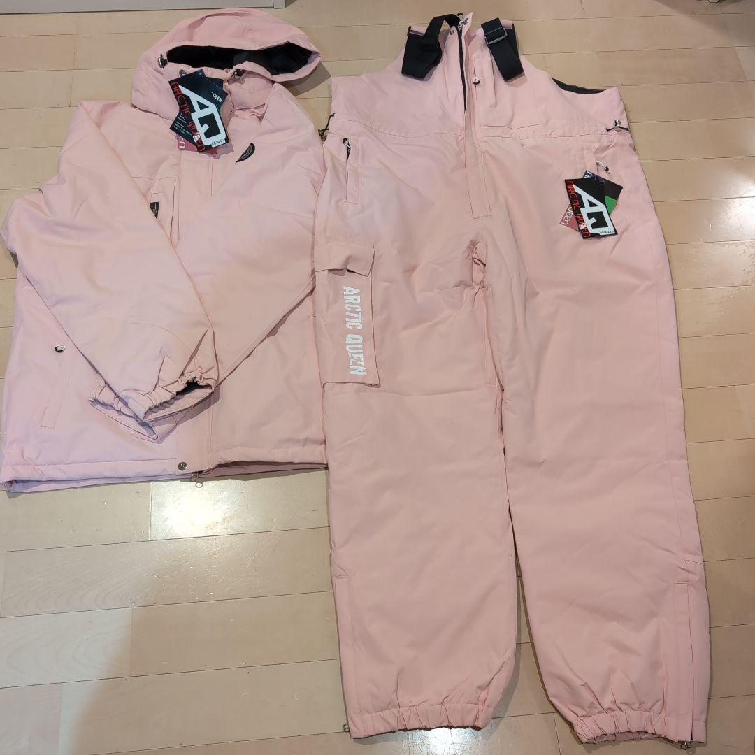 値下げ交渉可能　ピンク スノーボードウェア 上下セット