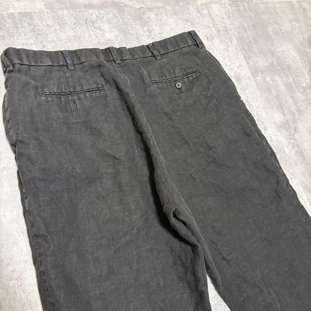 90s ポロバイラルフローレン　リネン　トラウザーズ　スラックス　38×30