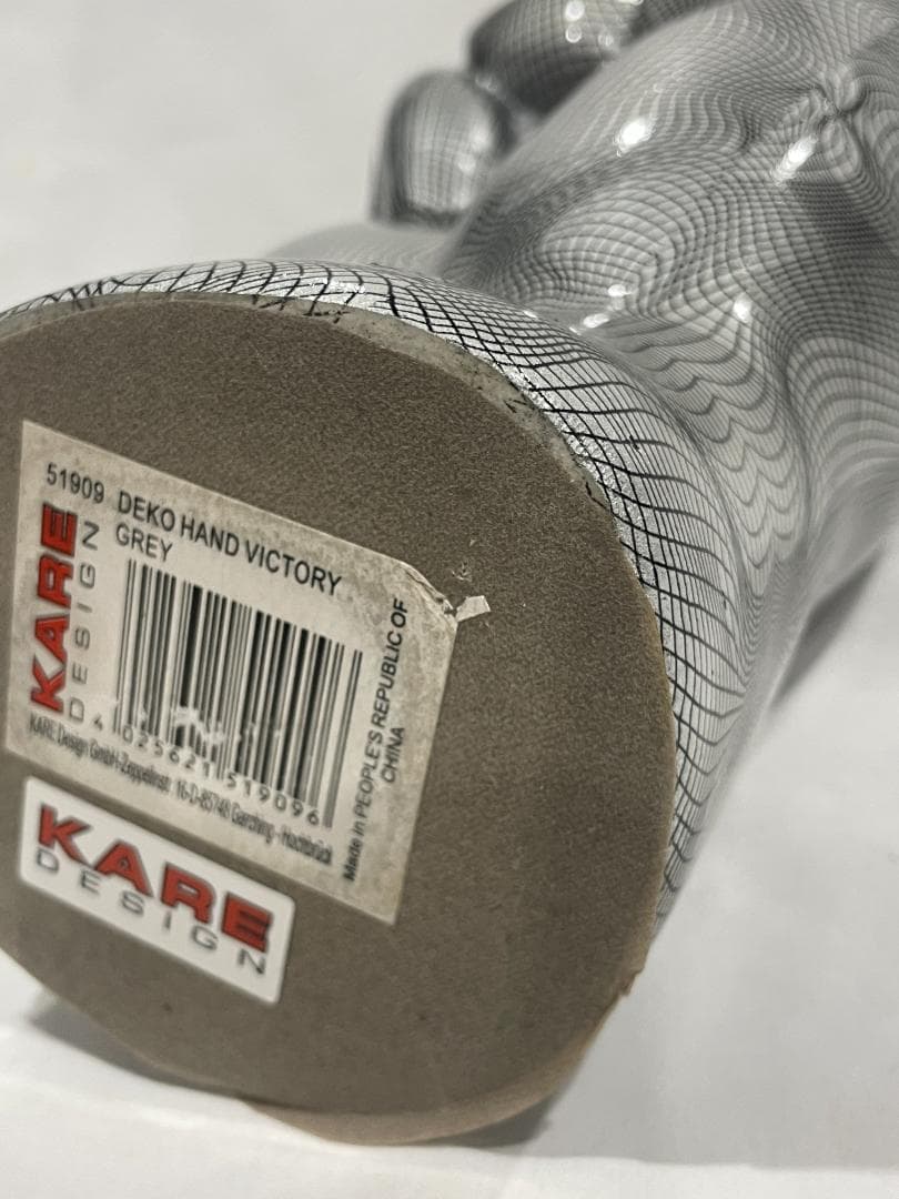 ＊廃番＊　KARE　デコハンドヴィクトリー　グレーオブジェ