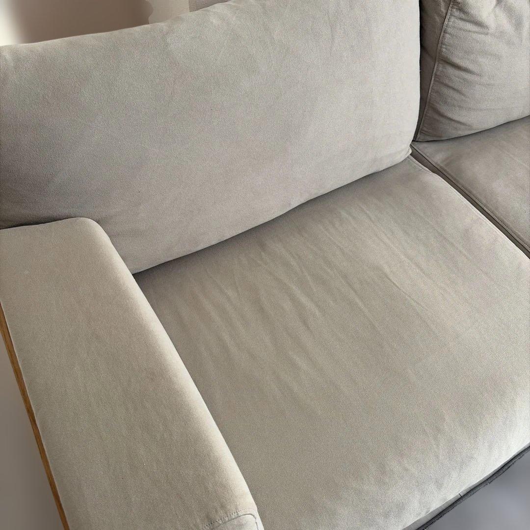 【最終値下げ】無印良品 木製ソファ オーク材 突板2.5 シーター