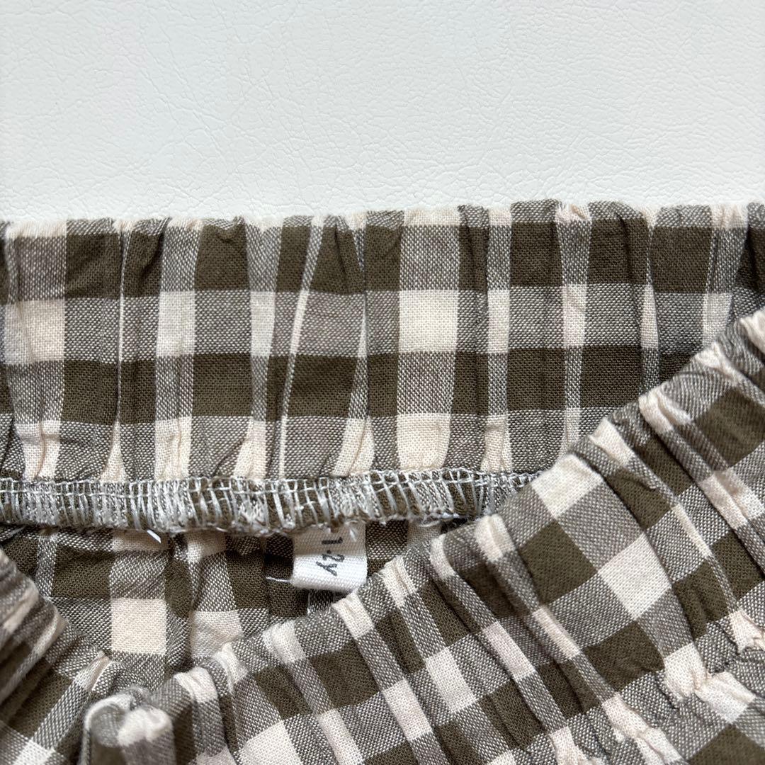 organic zoo ギンガム パンツ 1-2y ビスチェ 2-3y セット