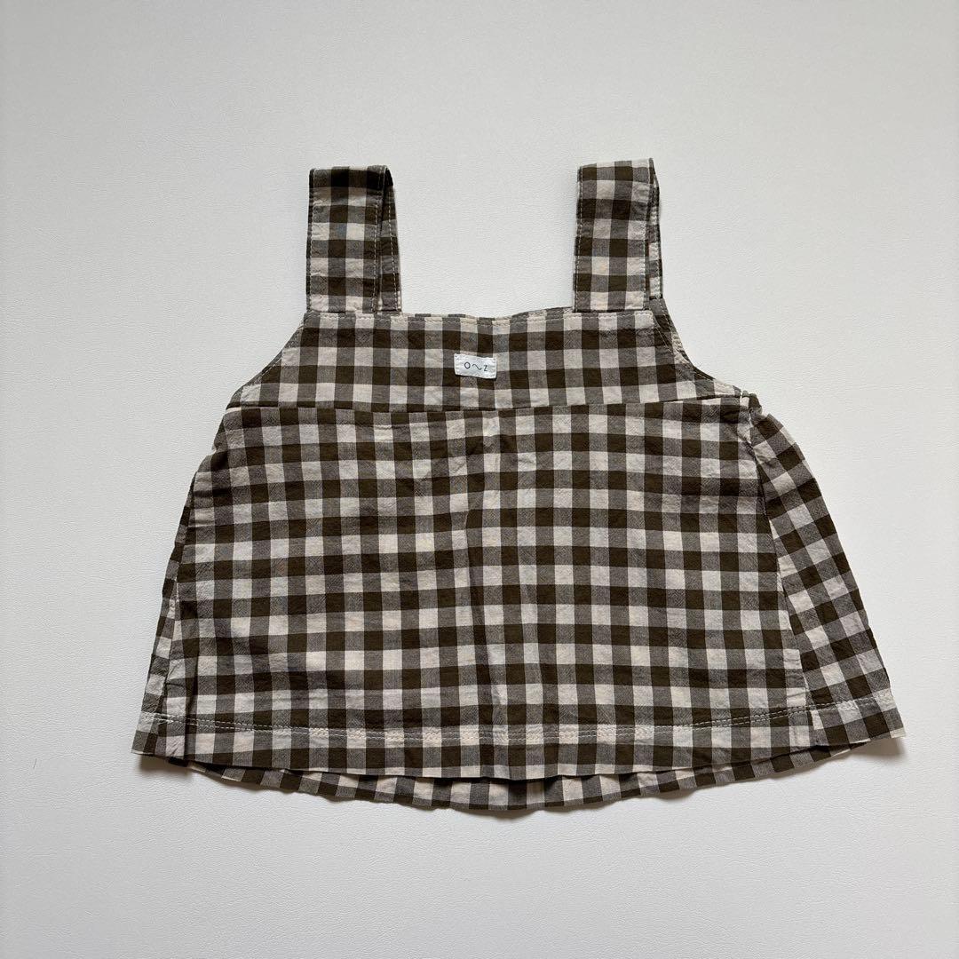organic zoo ギンガム パンツ 1-2y ビスチェ 2-3y セット