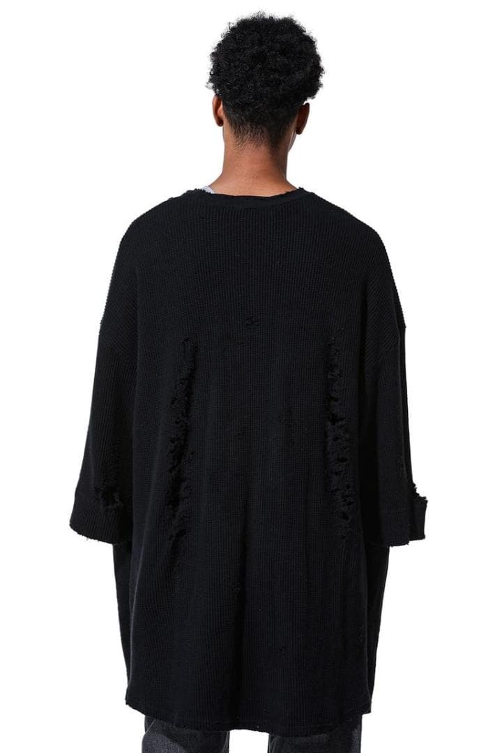 A.F ARTEFACT ダメージレイヤードオーバーサイズトップス