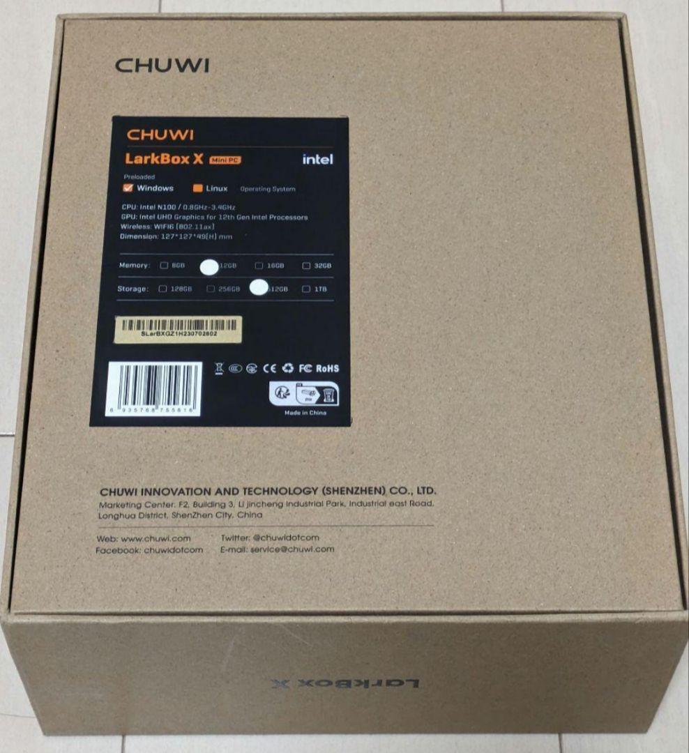 CHUWI LarkBox X N100 ミニPC