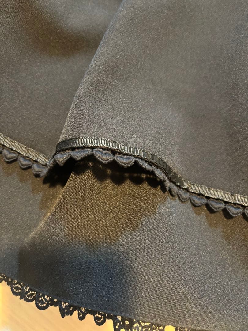 LIZLISA ２連リボンベルトスカパン Ｍ ブラック