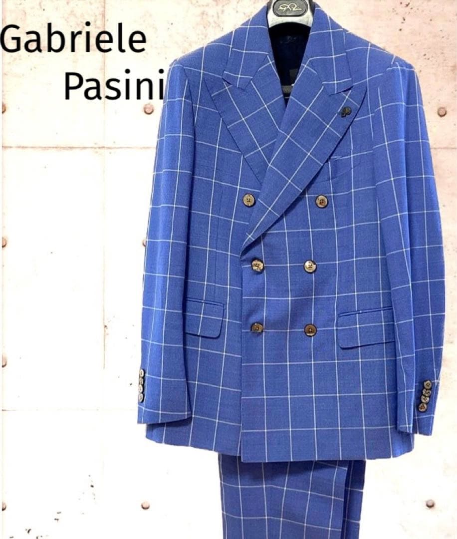 【未使用】 Gabriele Pasini ダブルスーツ サイズ48