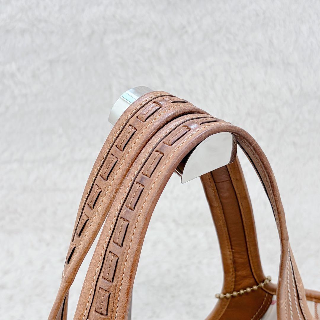 人気 COACH コーチ デニム シグネチャー柄 レザー 12751