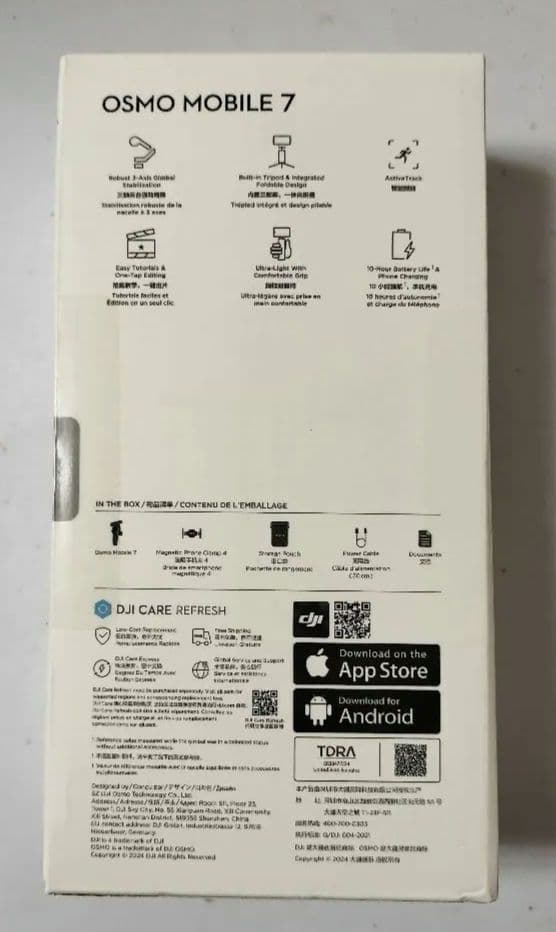 DJI Osmo Mobile 7 スマートフォンスタビライザー