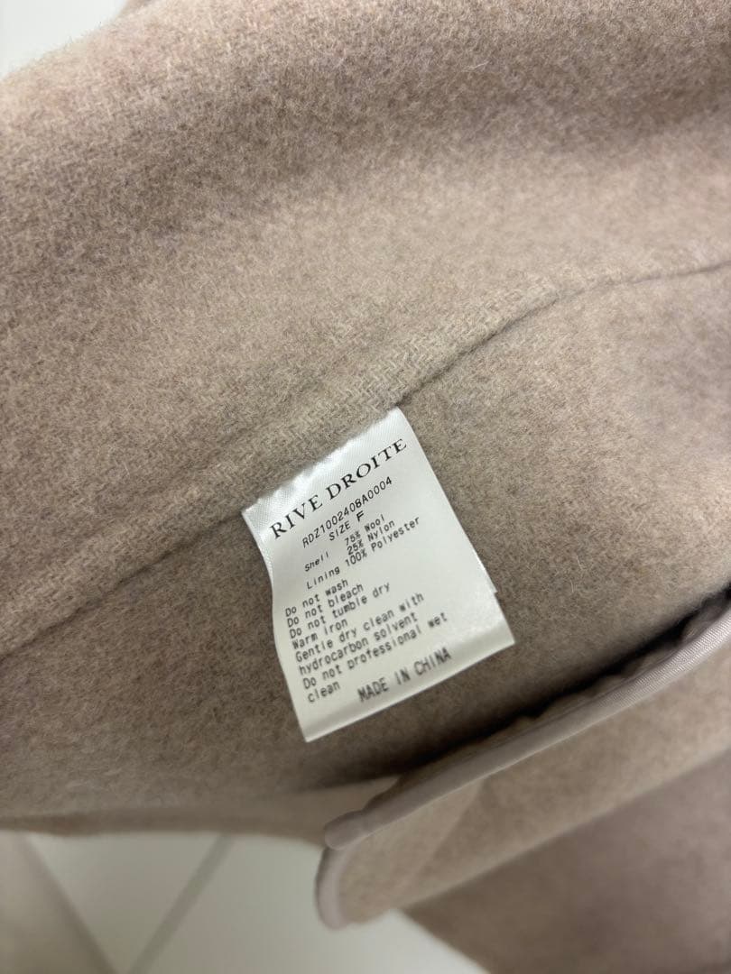 ROTE ベージュ ウールリバーコート