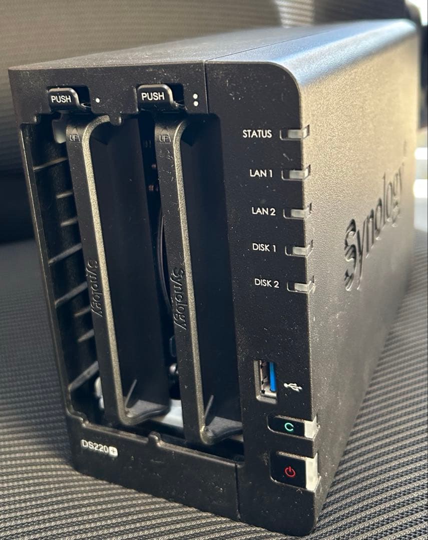 Synology DS220+ NAS HDD12TB 6TBx2付き