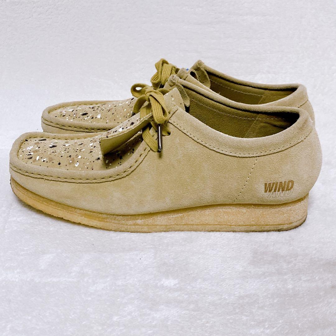 希少　クラークス×ウィンダンシー×アトモス　ワラビー　27cm　ベージュ　美品