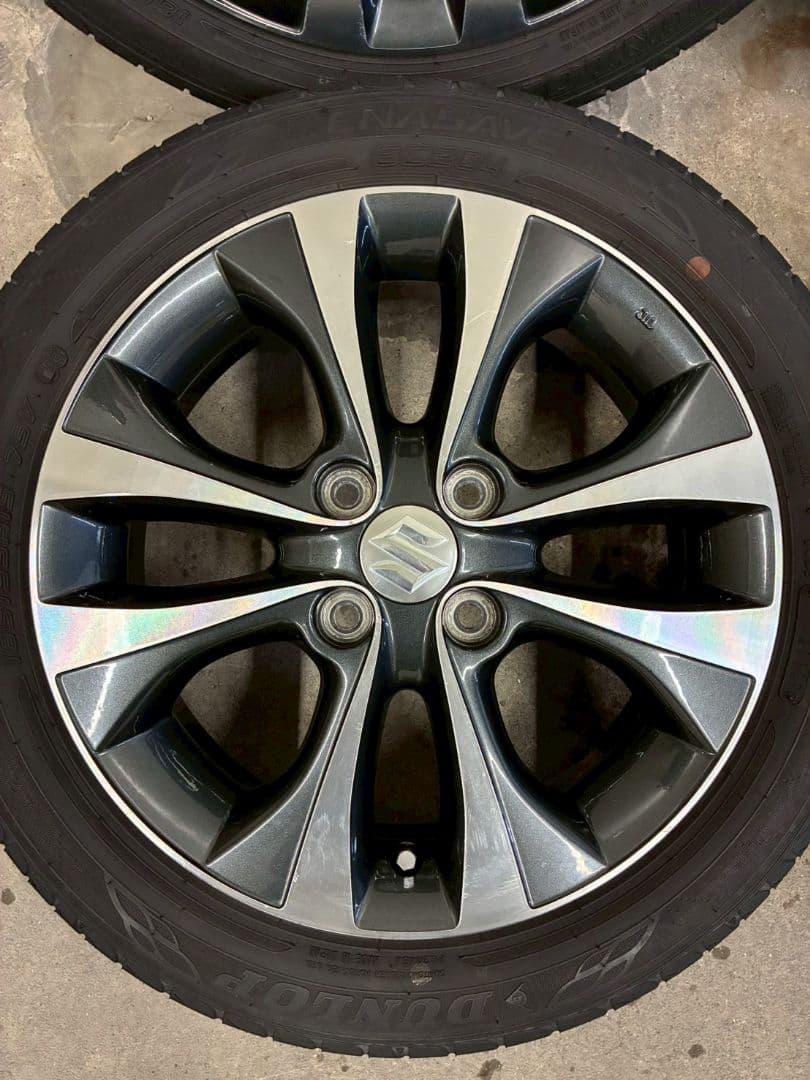 ワゴンR純正 美品 15インチ アルミホイール 165/55R15 バリ山 4本