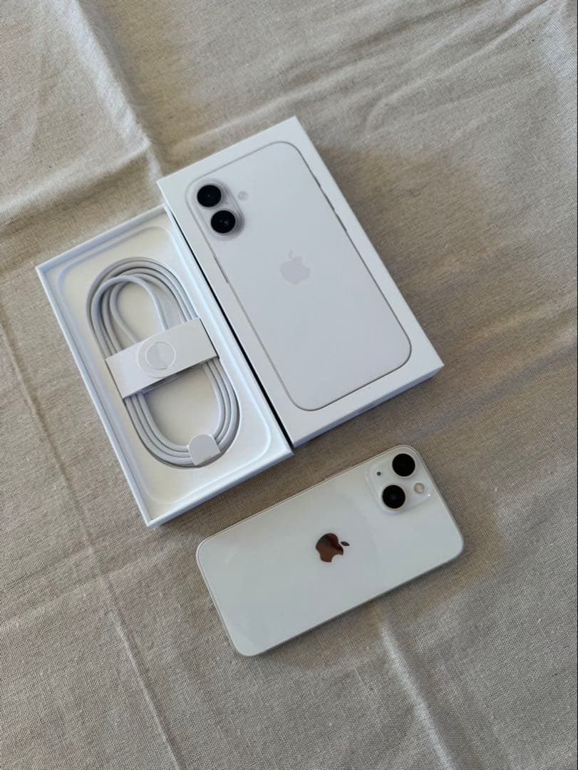 美品　iPhone13mini スターライト100% 128GB