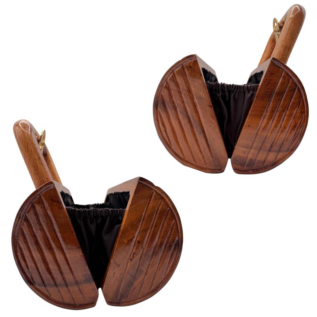 TIMMY WOODS ウッドバッグ バレルシェイプ 木製 保存袋 カード付