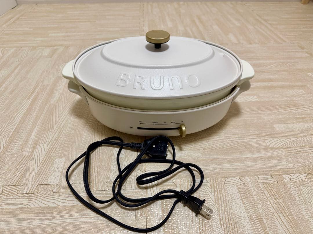 12月14日 終了_BRUNO オーバルホットプレート 本体・プレート3種セット
