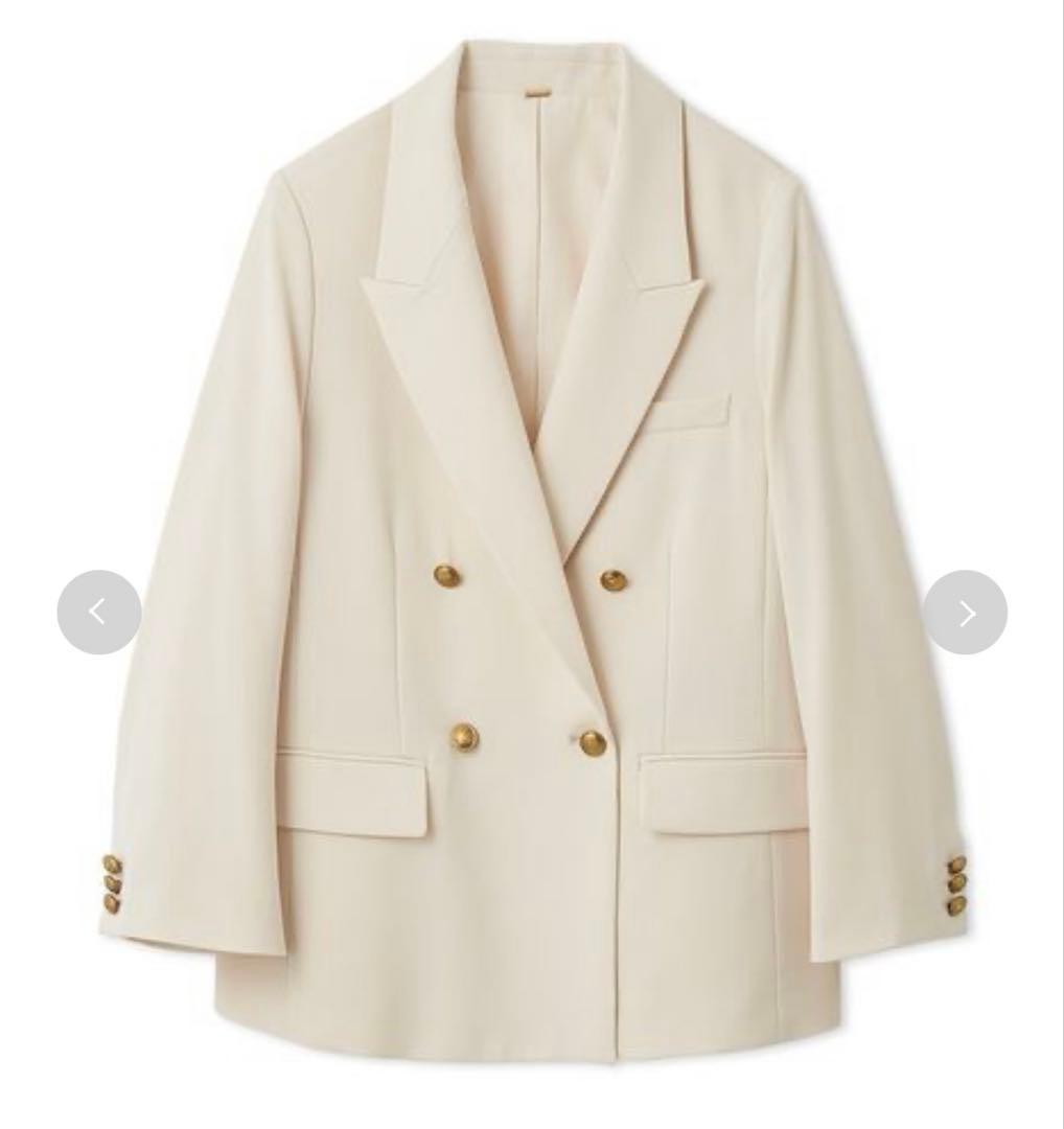 金釦ダブルブレストブレザー mila owen