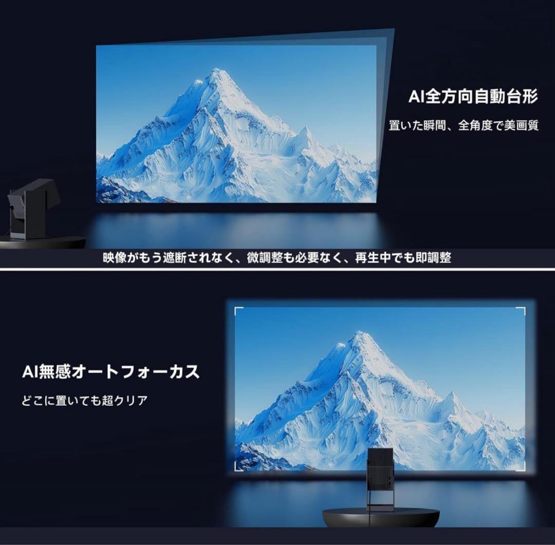 プロジェクター Wanbo Cube 2 Pro 天井投影 ミッドナイトブルー