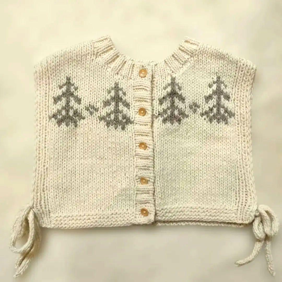 ♡美品♡ SM2 TSUHARU ペルーニット前後着ジャガードニットベスト