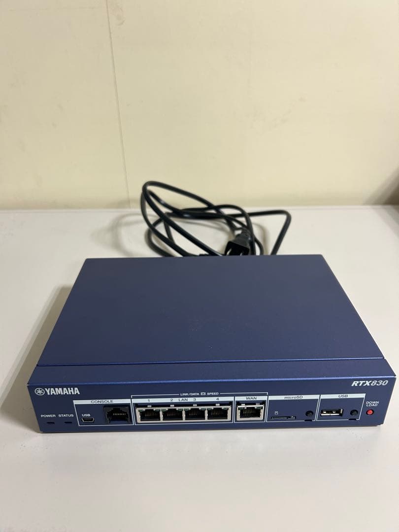 【美品】使用感無し　YAMAHA RTX830 有線LANルーター