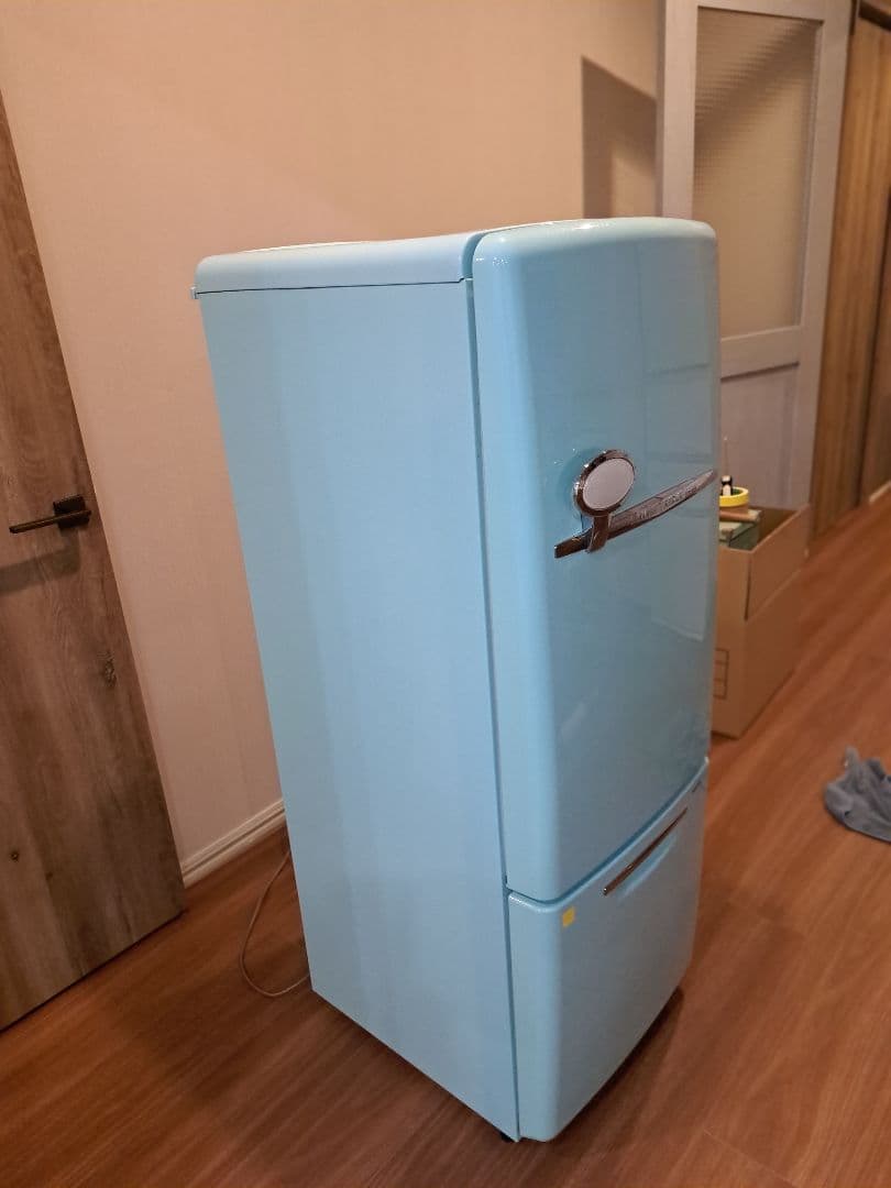 National NR-B16RA 冷蔵庫 水色 2ドア　レトロ