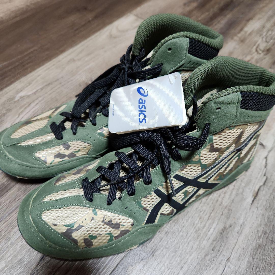 asics ボクシングシューズ カモフラージュ