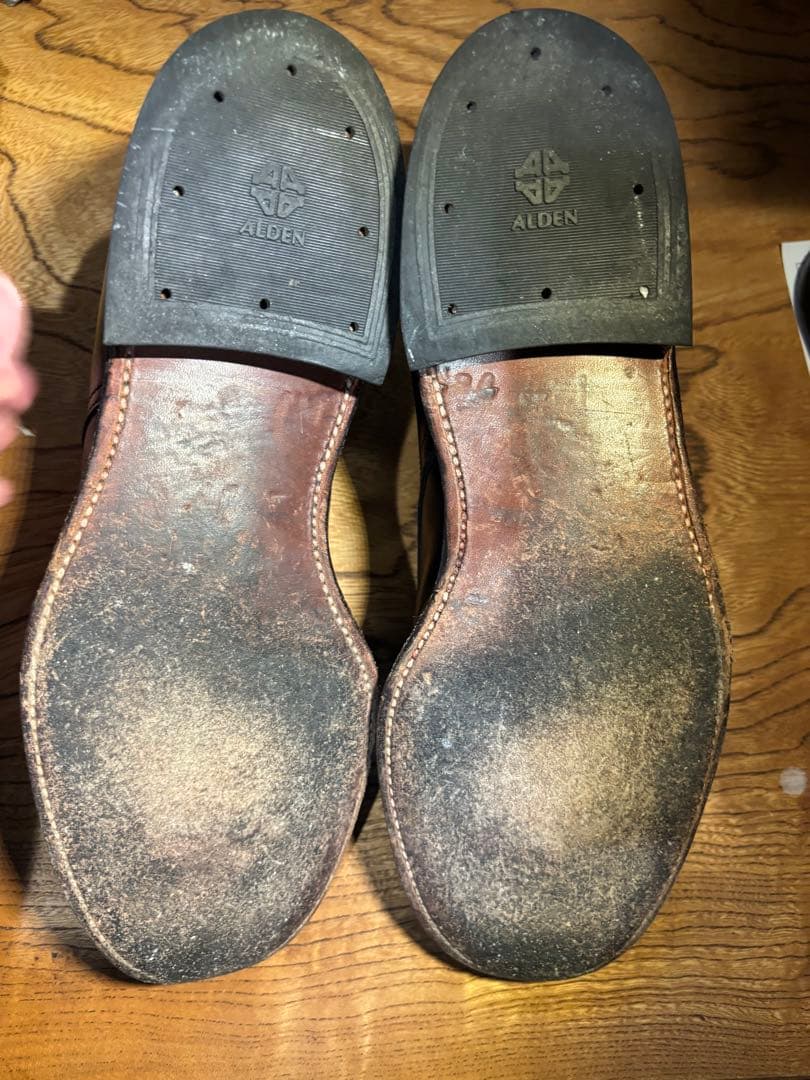 週末価格　オールデンALDENミリタリーラスト　プレーントゥ　8.5