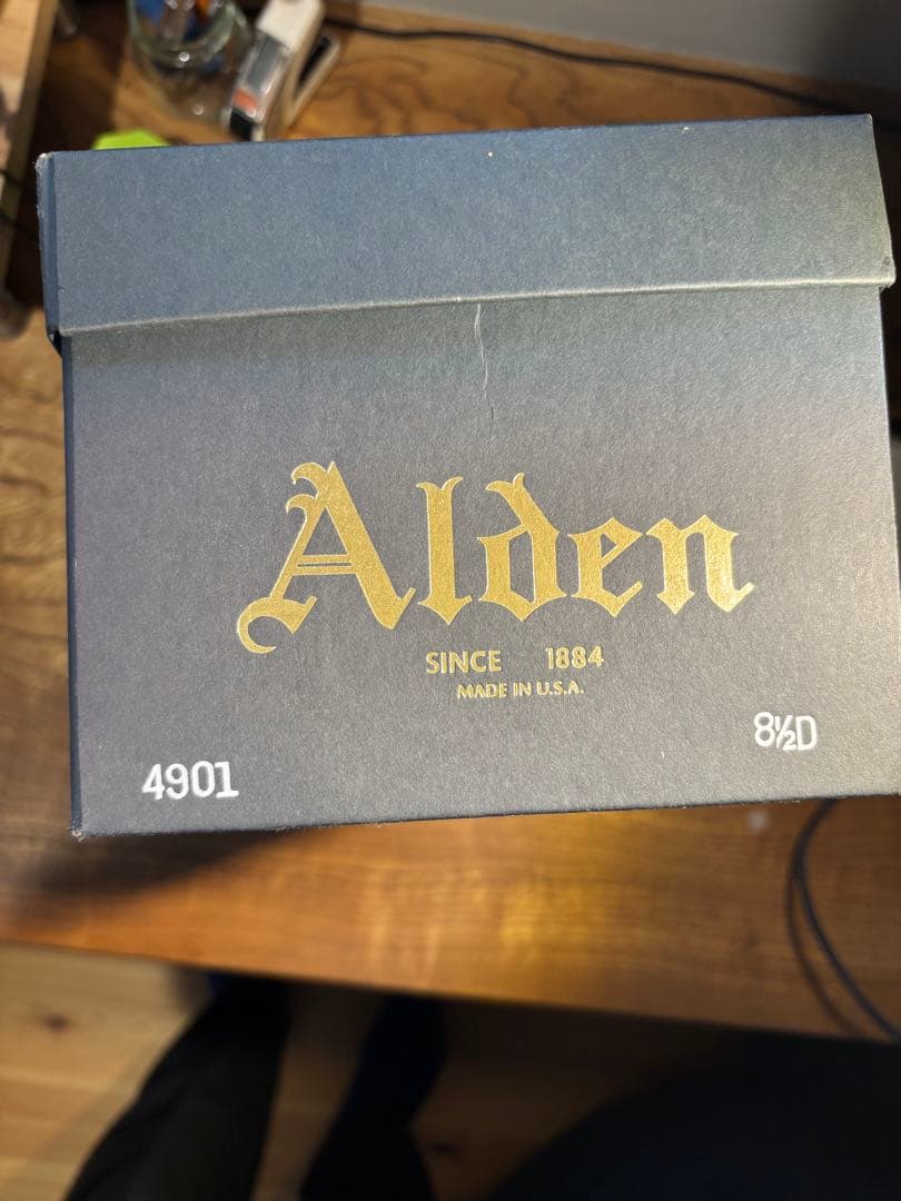 週末価格　オールデンALDENミリタリーラスト　プレーントゥ　8.5