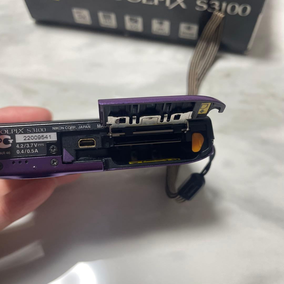 Nikon デジタルカメラ　COOLPIX S3100 動作確認済　バッテリー付