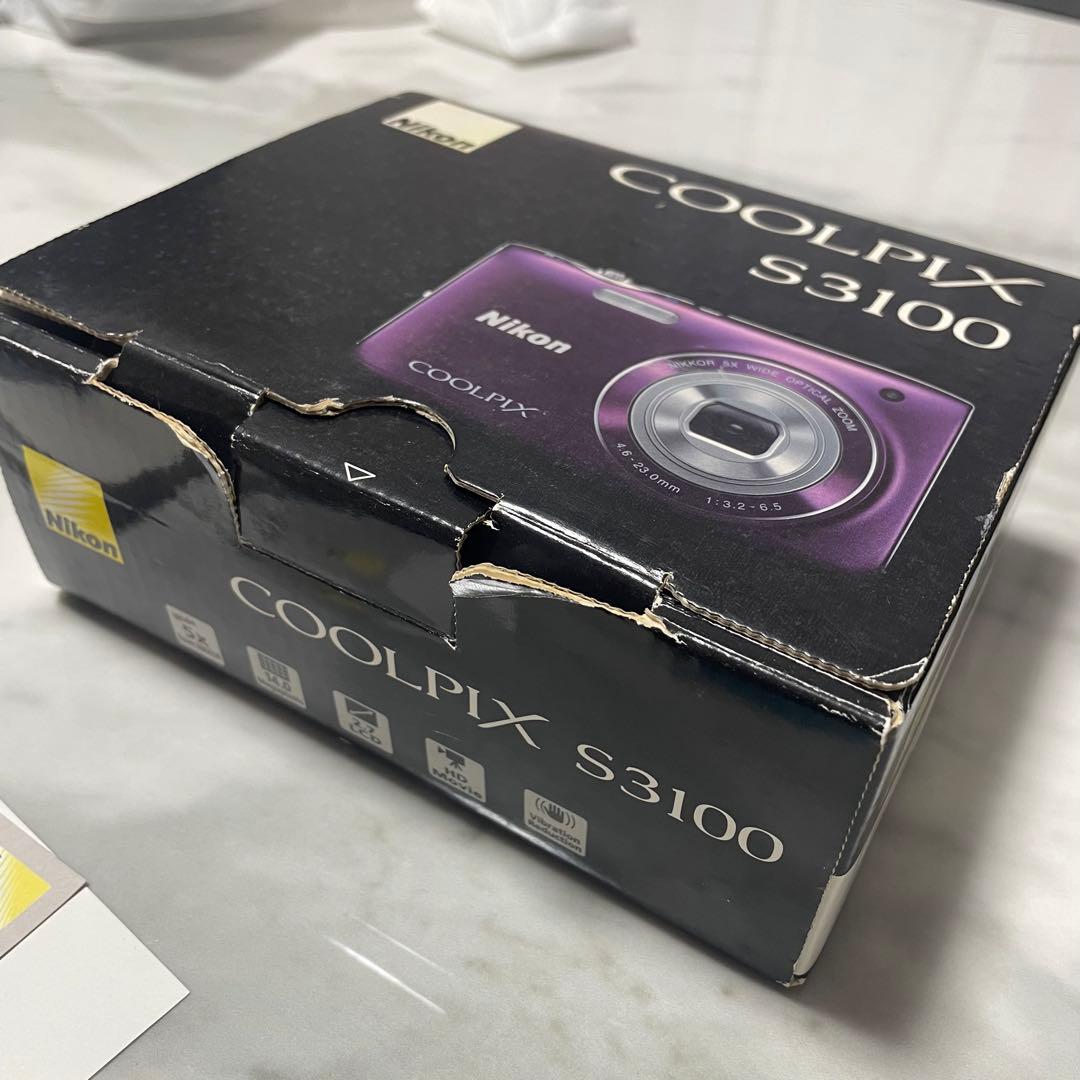 Nikon デジタルカメラ　COOLPIX S3100 動作確認済　バッテリー付