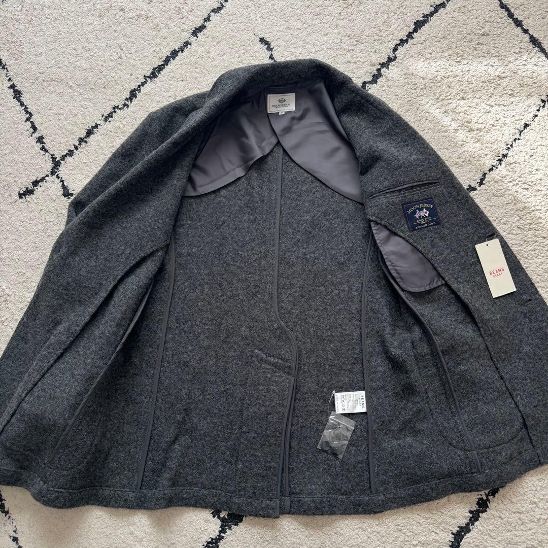 タグ付未使用　ビームスハート　MOON ツイード　テーラードジャケット　グレー
